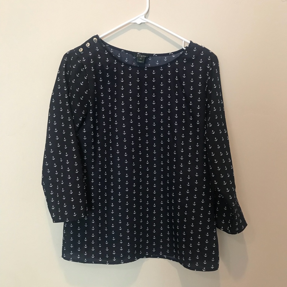 Jcrew anchor blouse